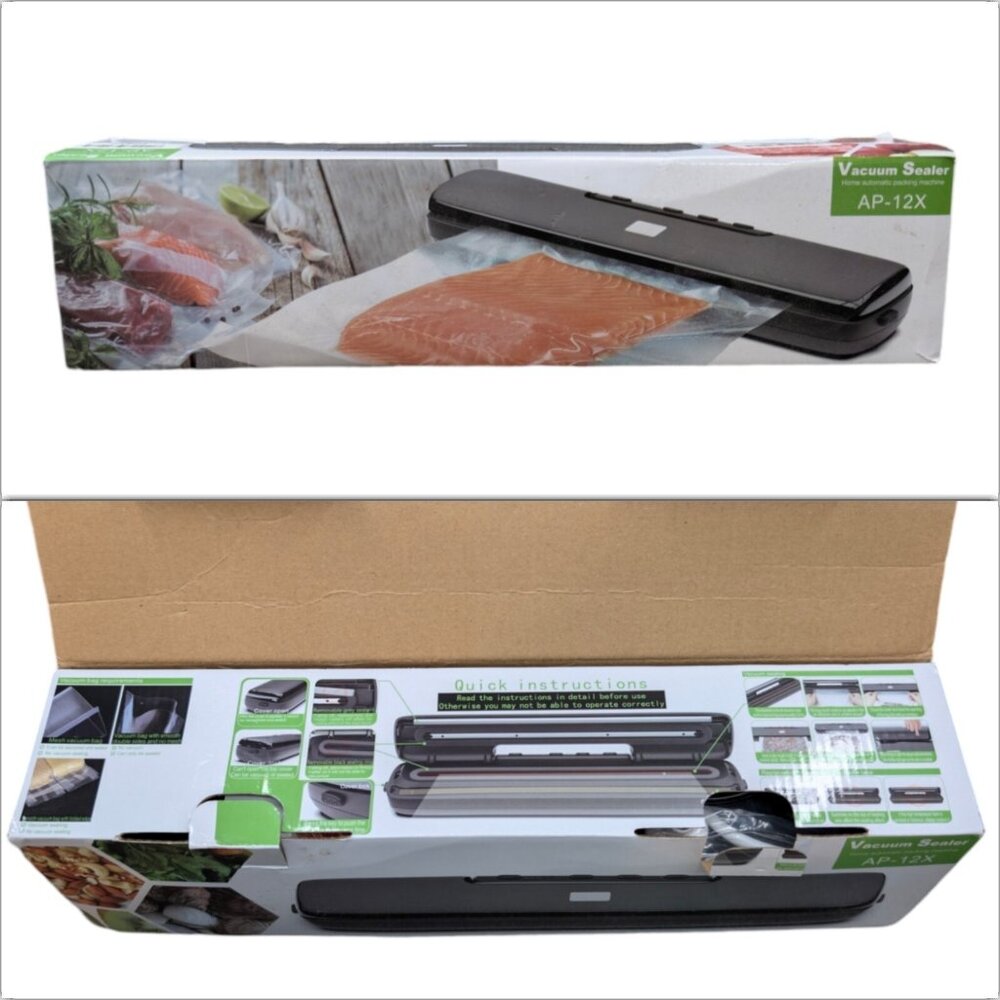 Vacuum Food Sealer AP-12X Home Automatic Packing Machine Wet or Dry 135W